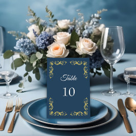 Elegant Viktorian Bord Card-nummer Bordsnummer