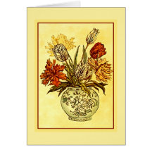 Elegant Viktorian Bouquet Stationary Greeting Card