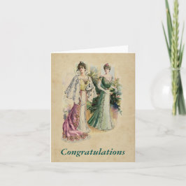 Elegant Viktorian Dam Anpassningsbar Note Card Kort