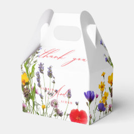 Elegant Vild Blommigt Blooming Garden Wedding Presentaskar