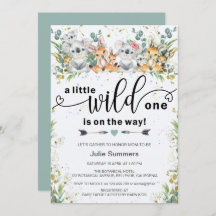 Elegant Vild en Bush Safari Baby Shower