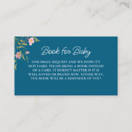 Elegant Vild Flowers Baby Shower Tilläggskort