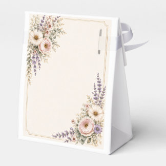 Elegant Vildblomma Bröllop Presentaskar