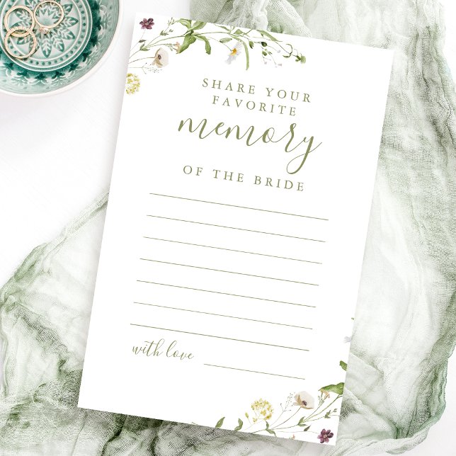 Elegant vildblomma dela ett minne bröllopsdusch (Elegant Wildflower share a memory bridal shower)