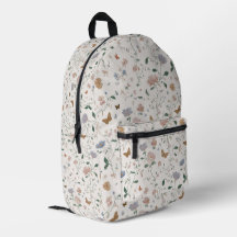 Elegant vildblomma & fjäril Toile-De-Jouy