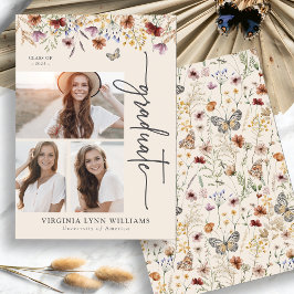 Elegant Vildblomma Foto Examinerad Meddelande