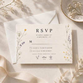 Elegant Vildblomma RSVP-kort OSA Kort
