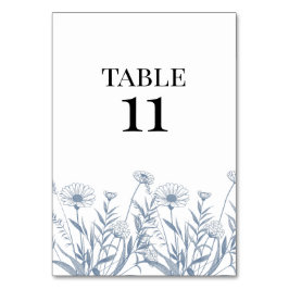 Elegant vildblomma Vinranka Bröllop Bordsnummer