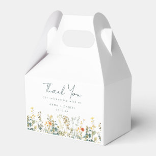Elegant Vildblommabryllop Presentaskar