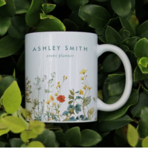 Elegant Vildblomsfältsaffär Kaffemugg