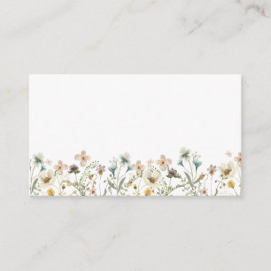 Elegant vildblomsföljekort tilläggskort