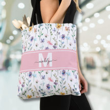 Elegant vildblomsmonogram