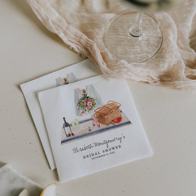 Elegant Vin Tasting | Picnic-Möhippa Pappersservett (Skapare uppladdad)