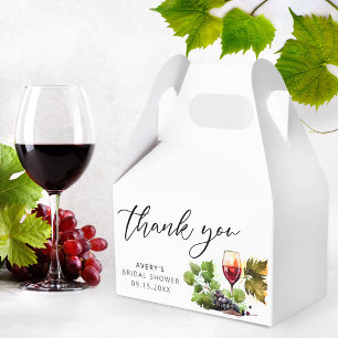 Elegant Vino Before Vows Collection Tackkort Presentaskar