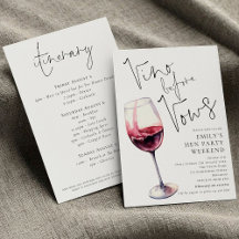 Elegant Vino före Vows Hen Party Helg