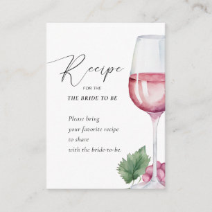 Elegant Vino före Vows Möhippa Recification Card Tilläggskort
