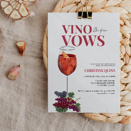 Elegant Vino före vows Möhippa vin Inbjudningar