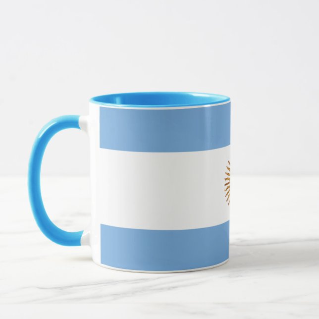 Elegant Vintage Argentinas Flagga omfattade kerami Mugg (Vänster)