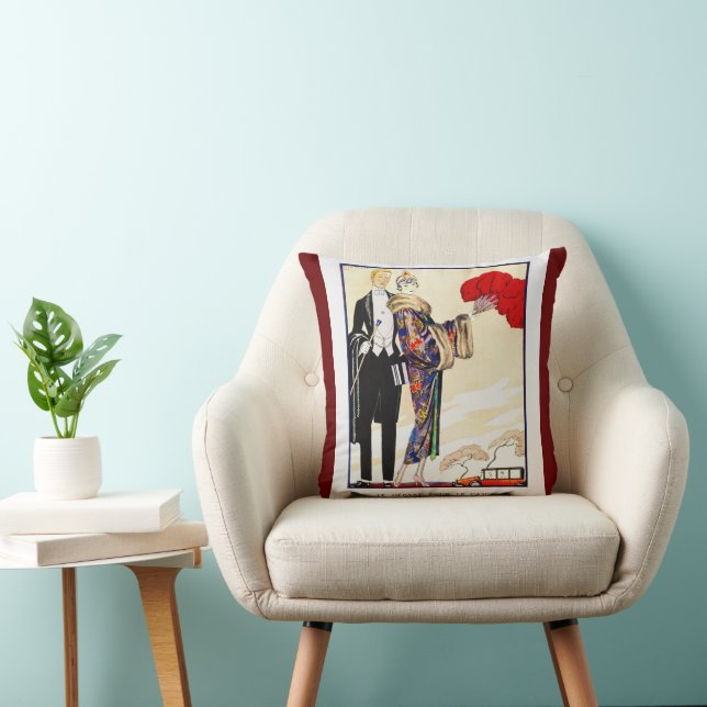 Elegant Vintage Art Deco Kudde (Stol)