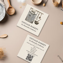 Elegant Vintage Bakery Baking Verktyg Illustration