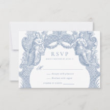 Elegant Vintage Baroque Toile Ram Bröllop OSA