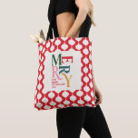 Elegant vintage: Bauble jul party-gåva Tygkasse<br><div class="desc">Elegantens vintage bauble julklapp tote. Modern typisk typdesign.</div>