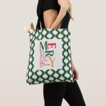 Elegant vintage: Bauble jul party-gåva Tygkasse<br><div class="desc">Elegantens vintage bauble julklapp tote. Modern typisk typdesign.</div>