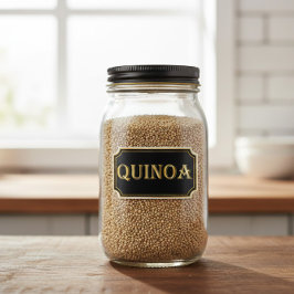 Elegant Vintage Black and Guld Pantry-etikett Klistermärken