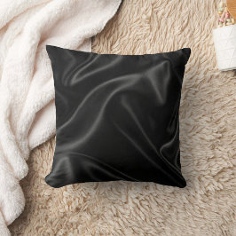 Elegant Vintage Black Silke Design Dekorativ kudde