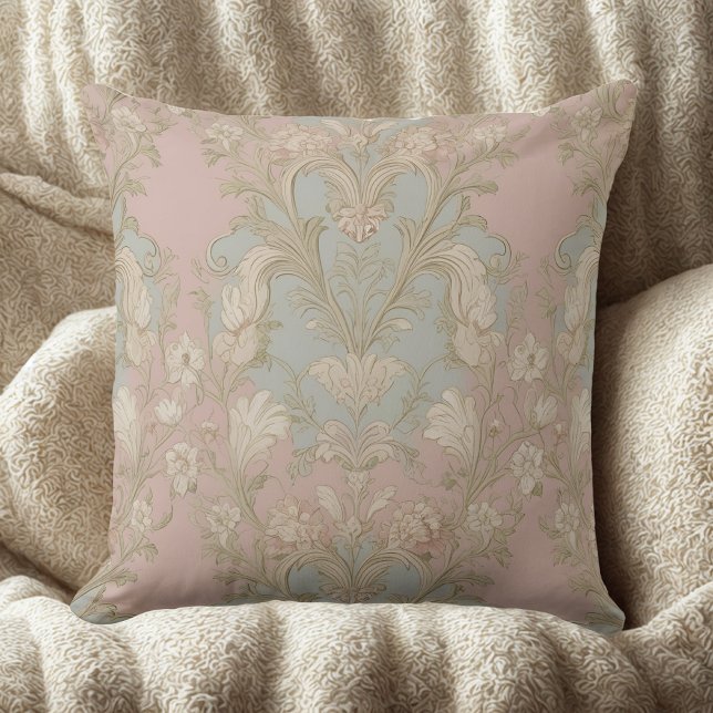 Elegant vintage blommig kastkudde kudde (Skapare uppladdad)