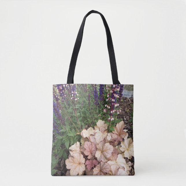 Elegant Vintage Blommig Trädgårdstotebag Tygkasse (Framsida)