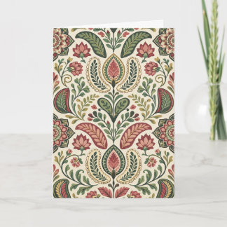Elegant Vintage Blommig Välkomstkort | Kort