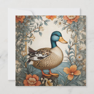 Elegant Vintage Blommigt Anka Design