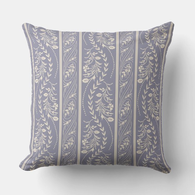 Elegant Vintage Blommigt Cushion - Classic Home Dé Kudde (Framsida)