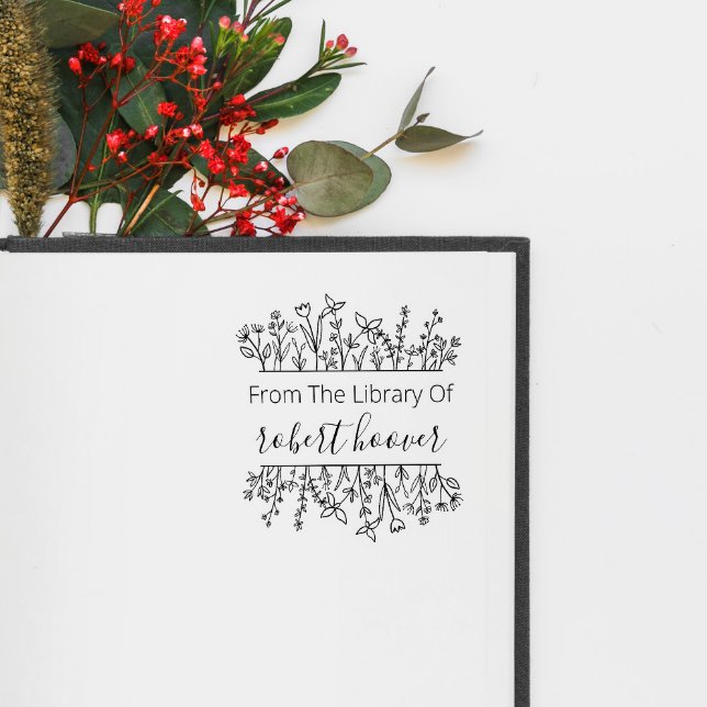 Elegant Vintage Blommigt från Bibliotek Stämpel (Skapare uppladdad)