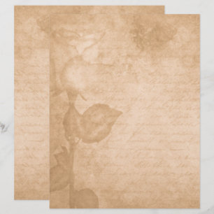 Elegant vintage blommigt letterhead