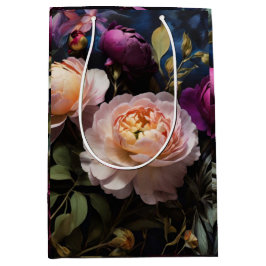 Elegant vintage blommigt måla