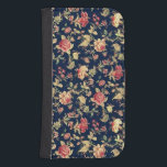 Elegant Vintage Blommigt Ro Fodral<br><div class="desc">Fodral har en blå bakgrund i den elegant vintagen blommigt ro mönster.</div>