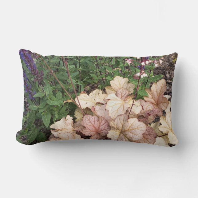 Elegant vintage blomsterträdgårdskastkudde lumbarkudde (Framsida)