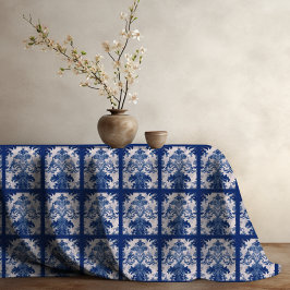 Elegant vintage Blue Damask repetera mönster