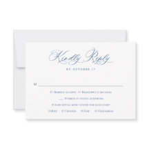 Elegant Vintage Blue Fransk Garden Blommigt Bröllo