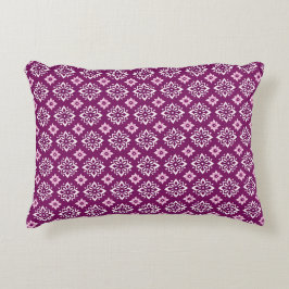 Elegant Vintage Boho Blommönster Prydnadskudde