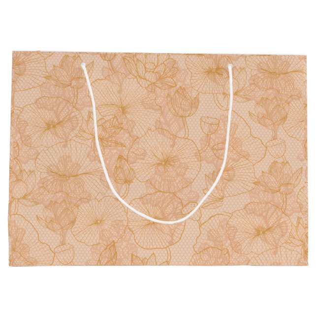 Elegant Vintage Botanisk Blomma (Baksidan)
