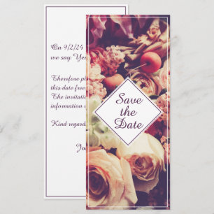 Elegant Vintage bröllop, blomstermotif