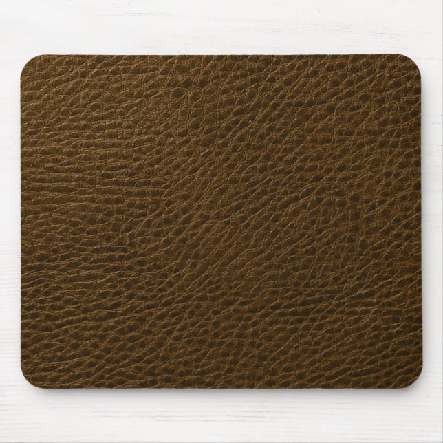 Elegant Vintage Brown Faux Leather Musmatta (Framsidan)