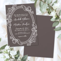 Elegant Vintage Brun Bröllop