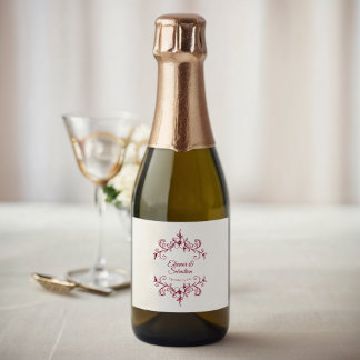 Elegant Vintage Burgundy Bröllop Mini Romantik