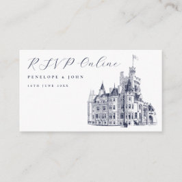 Elegant Vintage Castle Wedding Website Tilläggskort