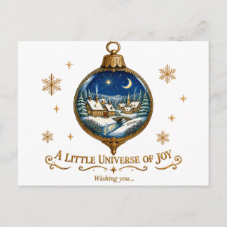 Elegant Vintage Christmas Ornament Postcard Vykort