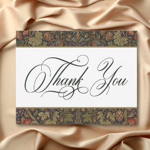 Elegant Vintage Cottage Botanical Fall Wedding Tack Kort
